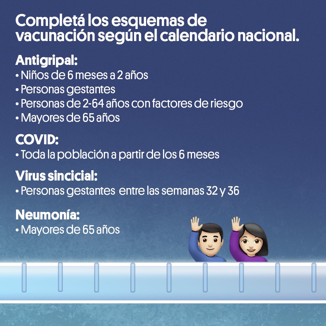 ACollia's tweet photo. 🥶 Ola de frío, ¡Mirá éstas recomendaciones para cuidar tu salud!

🧼 Lávate las manos frecuentemente con agua y jabón, usá alcohol en gel.

💉 ¡Vacunate! 

Si conoces a alguien en situación de calle, comunicate al:
📲 3754 8100
📆 Todos los días.
⏰ Las 24h. https://t.co/enJqHQ4rW6