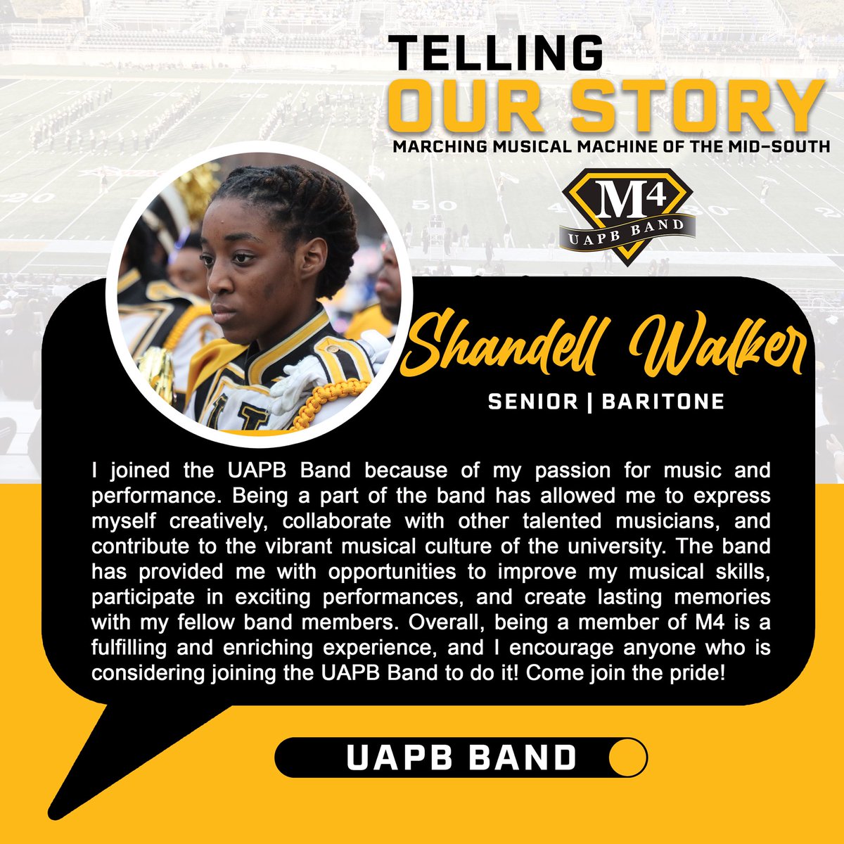 UAPBM4's tweet image. We got something to say! #UAPB #UAPBBand