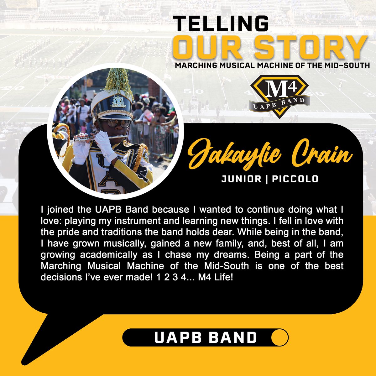 UAPBM4's tweet image. We got something to say! #UAPB #UAPBBand