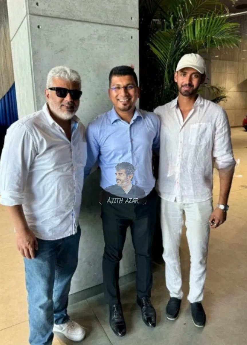 AK with #Sanumadampil with #NikhilNair yesterday 

#AjithKumar #VidaaMuyarchi 
pic @AjithAzar2