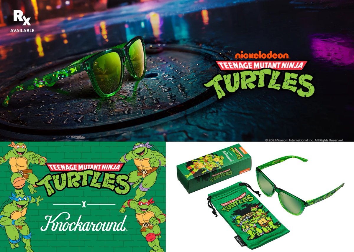 zimmerltw's tweet photo. via Knockaround
Knockaround x Teenage Mutant Ninja Turtles
Premiums Sunglasses https://t.co/krzyCJMyr8