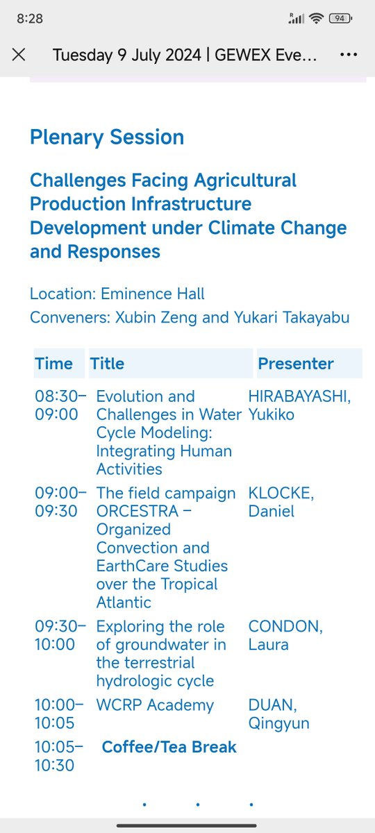 AASjournal's tweet photo. #GEWEX-OSC Day 2: Today's plenary session is about challenges facing agricultural production infrastructure development under climate change. A study by @emily_black3 finds that agricultural flash drought will become more common over the 21st century https://t.co/mUDlF0hPZ8 https://t.co/ND8NLPpYVk