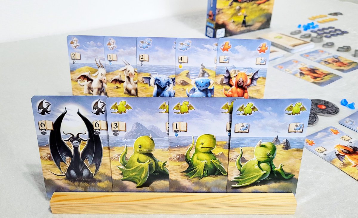 CaitlinErnest's tweet photo. I fell in love with Dragonkeepers immediately!
The frequent changing of the scoring cards is great & having colours eventually be blocked from future scoring opportunities is a nifty twist. And how satisfying is it to complete an amulet!?
@gpinc_jp #MichaelMenzel #ボードゲーム https://t.co/4K2knAEk4J