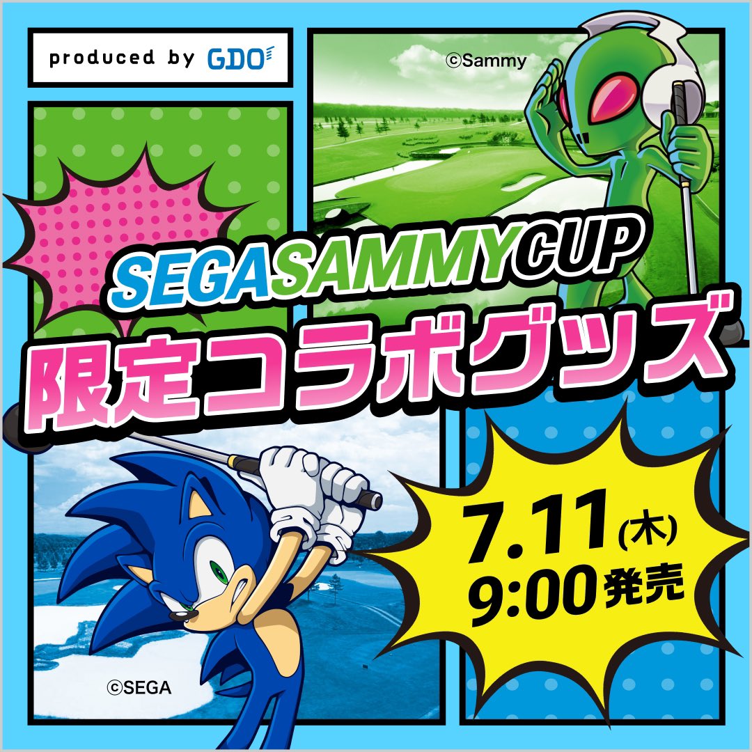 SEGASAMMYCUP's tweet photo. 【サイトオープン GDO×セガサミーカップコラボグッズ】7/11(木)9時〜販売開始👕🧢👚
https://t.co/Dl3IgOC0Dm
#segasammycup
#セガサミーカップ
#ザノースカントリーゴルフクラブ
#golfickers
#clubhaus
#floggolfclub
#nakedgolf
#adressco
#pacificgolfclub
#GDO
#gdoshop
#sega https://t.co/agZY7EOe1T