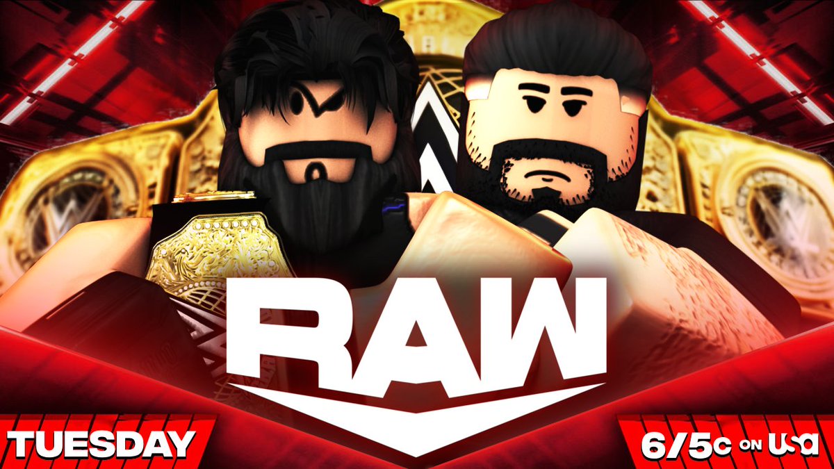 WWERPMedia's tweet photo. TOMORROW on #WWERPRaw
🩸@NotEpix1 Returns to Raw after this win at #WWERPWrestlemania
👊@Mxcho3x Defends his World Heavyweight Championship against #KMPunk
🤑Two #WWERPMITB Qualifier Matches in action
📺6/5c on @Roblox https://t.co/92k8XhI6K9