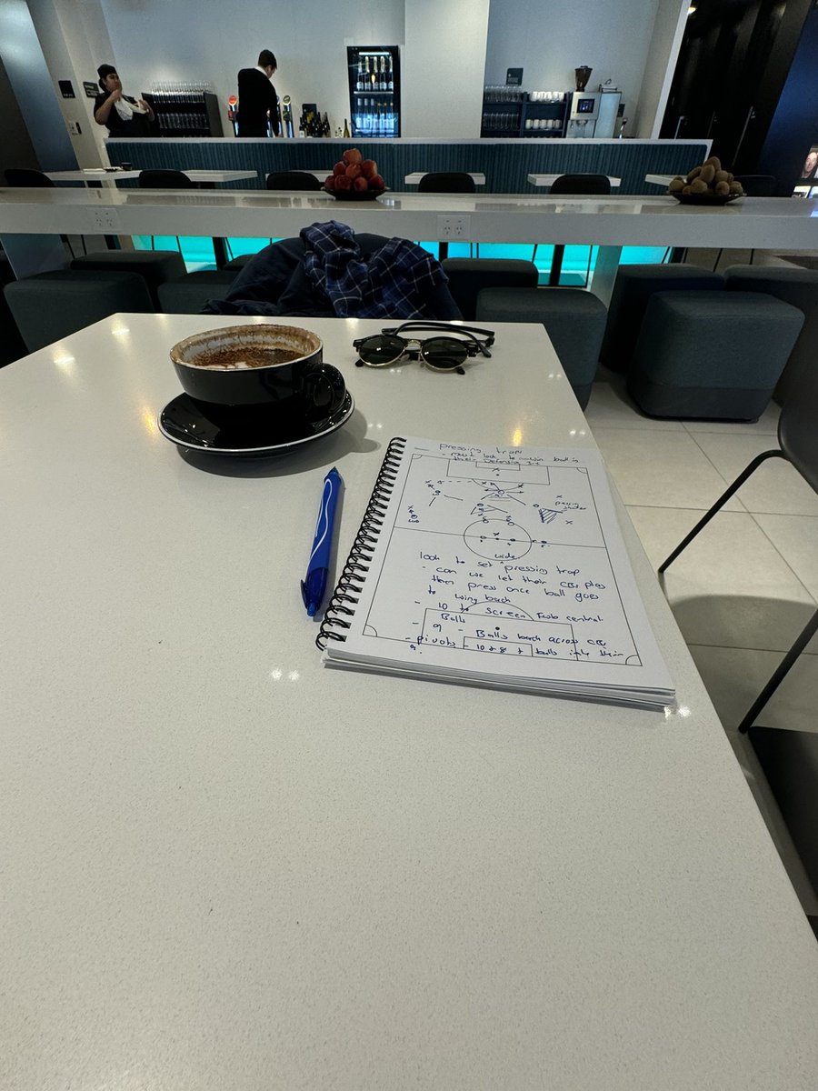 Coffee &amp; a week of youth football. That’s what I call a holiday…