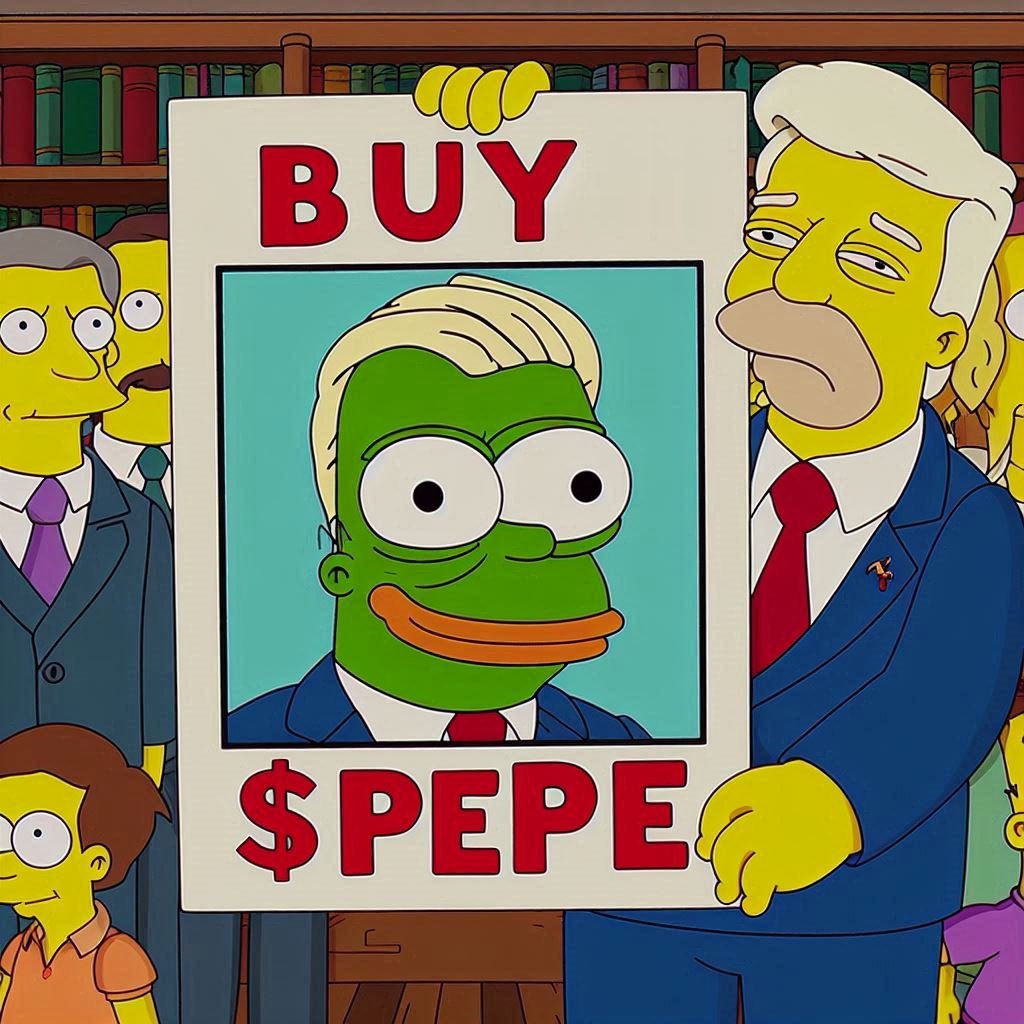 PEPE 《辛普森一家》卡通角色$PEPE出现在第69集中。你知道这意味着什么吗？  当他们在他们的作品卡通中或者电影或者梦幻故事书中加入一个新角色时，它的价格会显著上涨，并创造一个新的历史最高点。今年的$PEPE将无与伦比，社区也在不断壮大。  辛普森一旦预测，必然如期而 ...