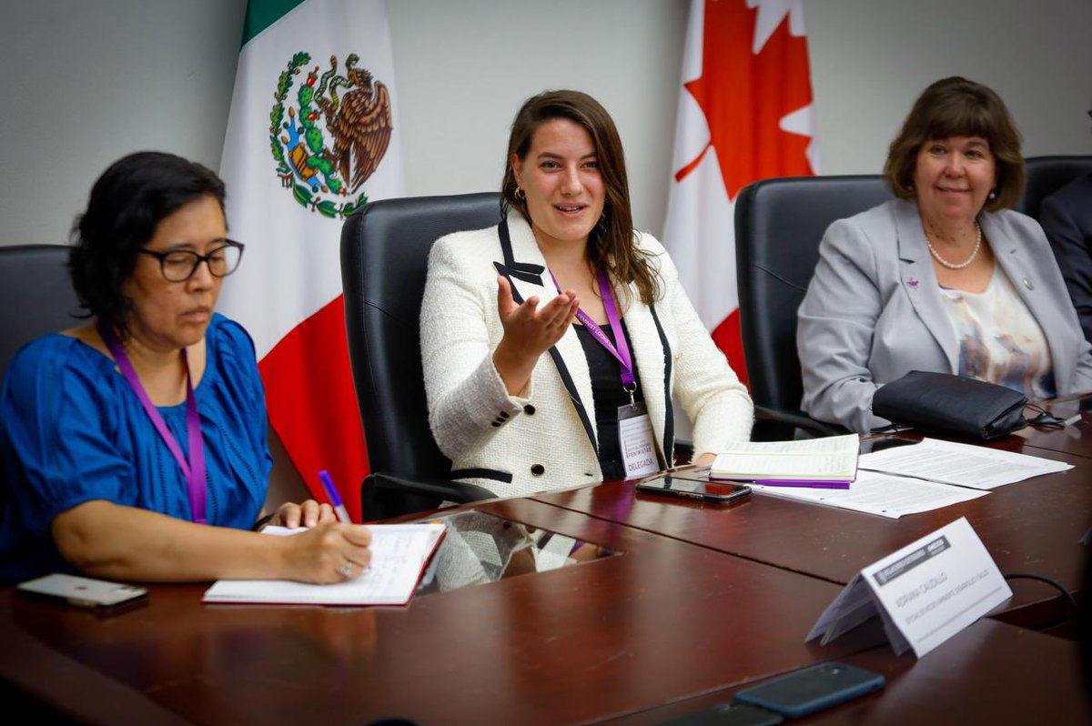 📸Con el objetivo de explorar alternativas de colaboración con #Canadá , sostuvimos un encuentro con <a href="/anitavandenbeld/">Anita Vandenbeld</a> , Secretaria Parlamentaria del Ministro de Desarrollo Internacional de 🇨🇦. 

Asimismo, en este marco se abordó la posibilidad de compartir experiencias en