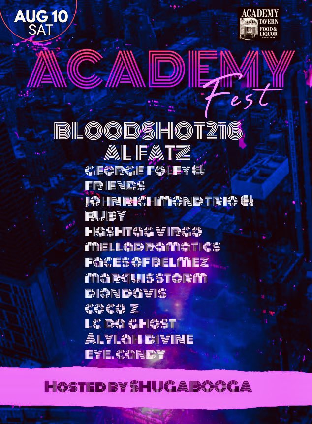 3rd Annual #Academyfest August 10th, 1PM <a href="/AcademyTavern/">Academy Tavern on Larchmere</a> 🎷🎤