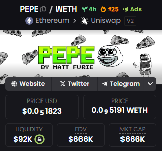 FirstPepeEth's tweet photo. $PEPE entered @dexscreener trending. 

Let´s frogging go! https://t.co/1CzFNhGKAT