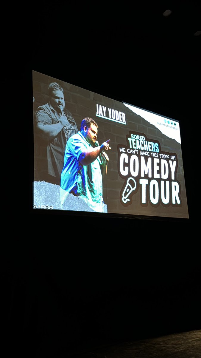 EdTechYoder's tweet image. Hey, @HanoverHS and @ShippensburgASD Staff! Come out Sat 7/13 to Church of Satire Comedy Club Hanover, PA w/ their T besties for a night of laughs w/ Jay Yoder, T and comedian who you’ve seen on Bored Teachers and Teachers Off Duty podcast @notarealchurch
JayYoderComedy.com