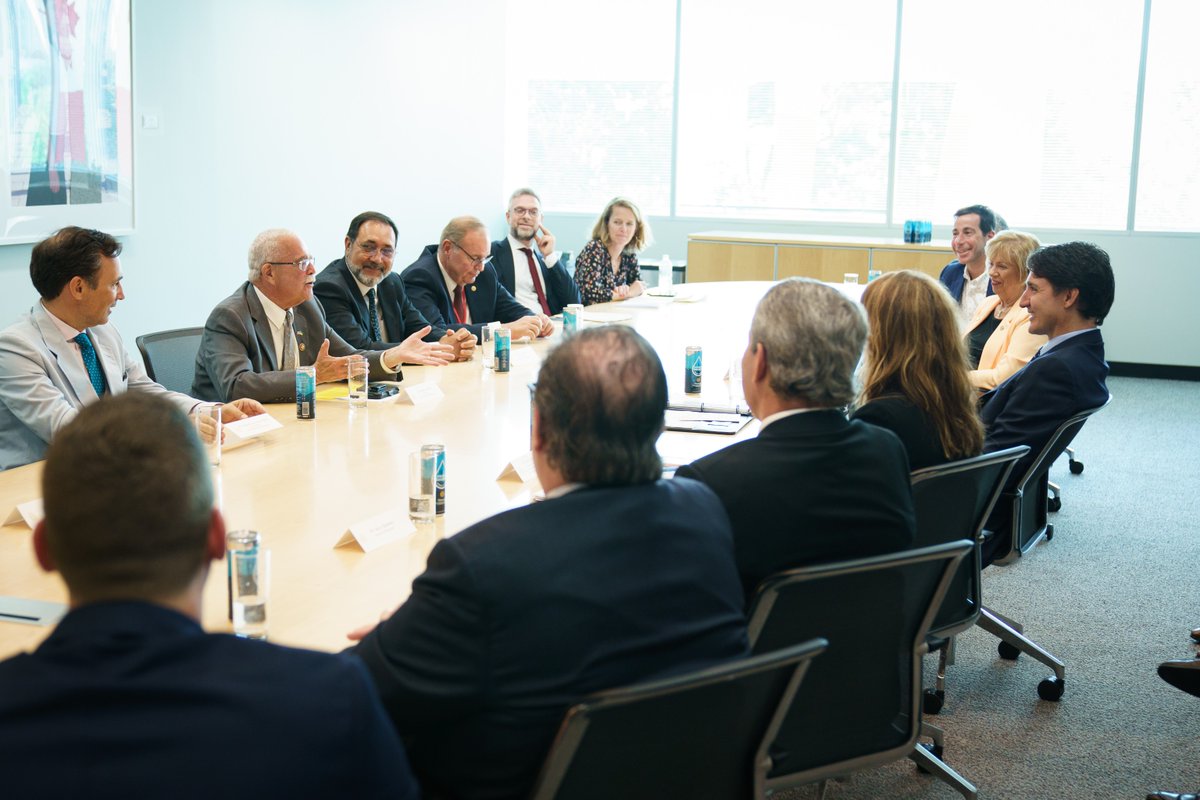 Today, PM Trudeau met with the <a href="/NATO/">NATO</a> Parliamentary Assembly delegation to the #NATOSummit. They discussed shared priorities for this year’s Summit, including support to Ukraine, enhancing industrial defence capacity, and more. ow.ly/3i4T50Sxwnq