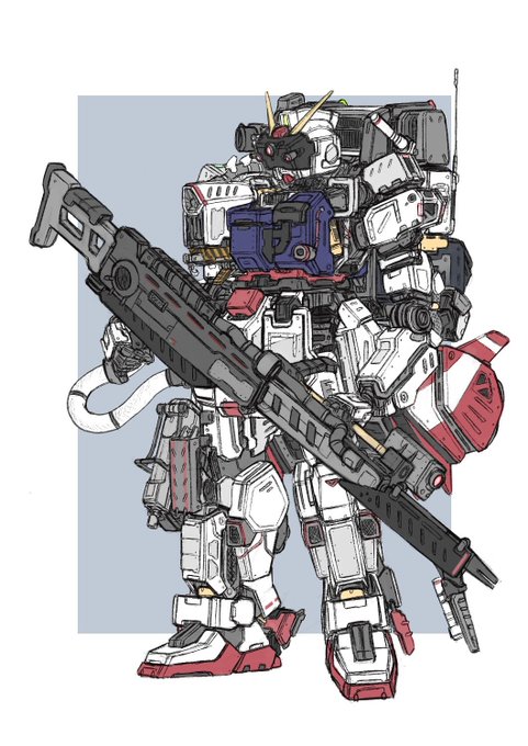 いつだかに描いた趣味全部盛り陸戦型ガンダム
 #陸ガンの日 