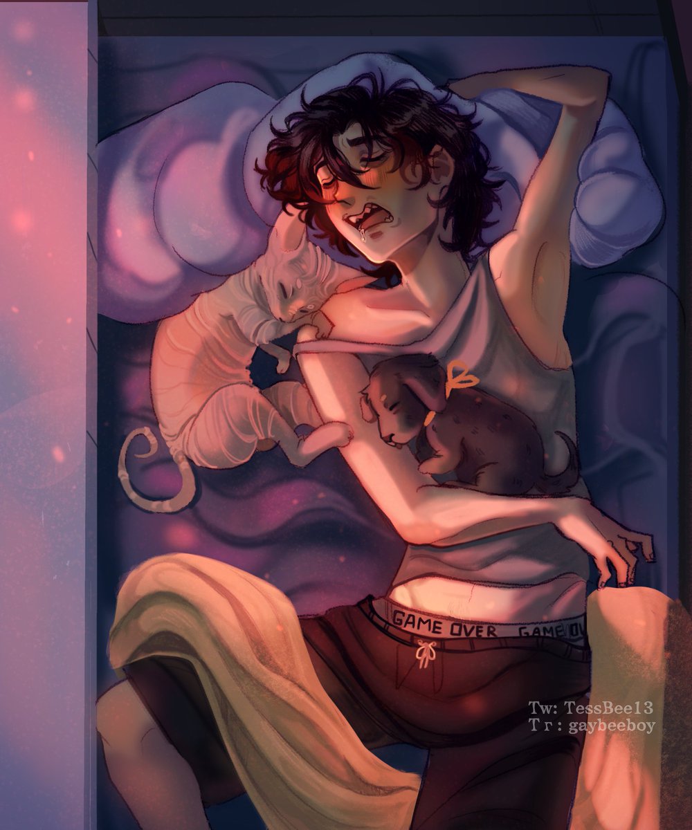 Furthers AU 
CuoCuo first night at the fenging's house (the cat is Fu Yao and the dog is Nan Feng) 
#fengqing #风情 #TGCF #muqing #fengxin #HeavenOfficialsBlessing