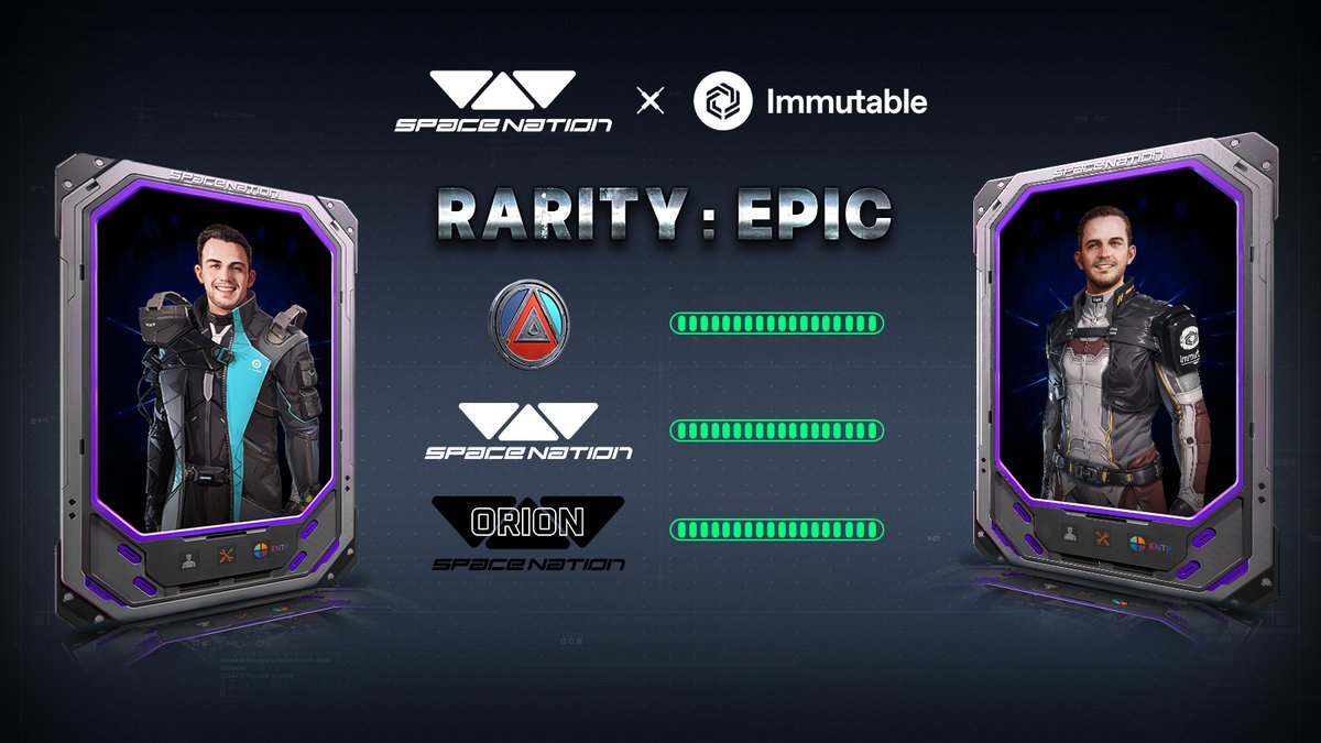 Immutable (@immutable) on Twitter photo The <a href="/SpaceNationOL/">Space Nation 🛸</a> Crew: The Immutables Mint is going live within 12 hours!
Check your WL status at the Logistikos Launchpad and prepare for launch: spacenation.online/launchpad/immu… The <a href="/SpaceNationOL/">Space Nation 🛸</a> Crew: The Immutables Mint is going live within 12 hours!
Check your WL status at the Logistikos Launchpad and prepare for launch: spacenation.online/launchpad/immu…