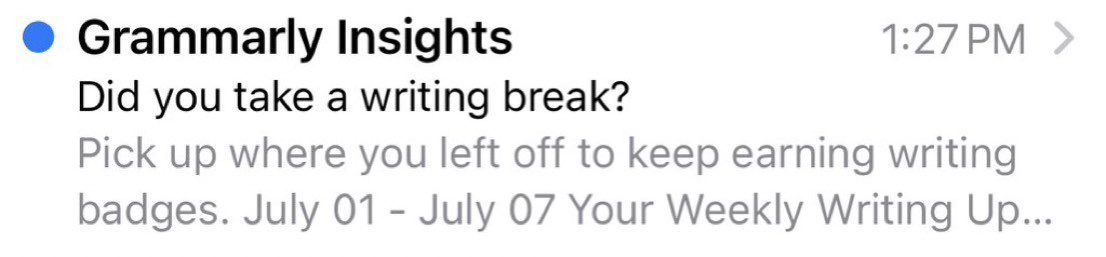 thank u for the reminder grammarly