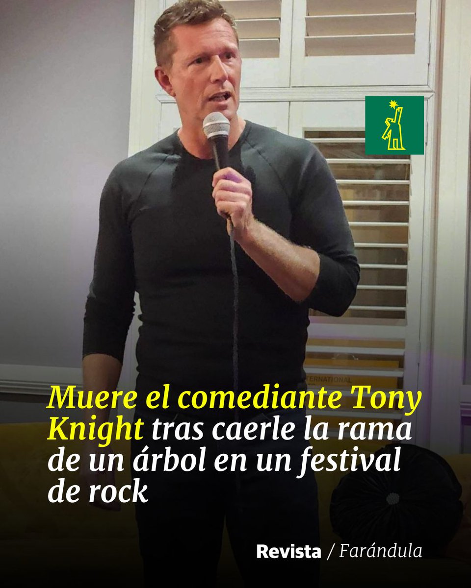 DiarioLibre's tweet photo. 🎤 |#FarándulaDL| Aunque se ha hecho público recientemente, el comediante murió el 8 de junio a los 54 años tras sufrir un accidente en el Festival Rock'&'Cars en Lavaur, Francia
🔗https://t.co/jCYinCjMe3
#DiarioLibre #TonyKnight #Árbol #FestivaldeRock https://t.co/MZV4HE8NQY
