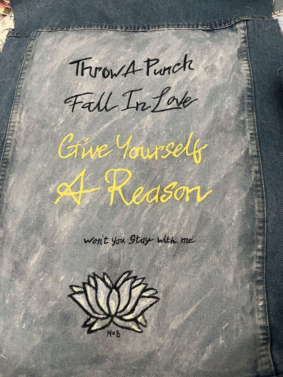 ThisGirlIsMoFun's tweet photo. Being extra and  made a vest for the @NoahKahan concert tomorrow night that I may not currently have a ticket to but fingers crossed 😂😂😂 https://t.co/qkfMNFpOM8