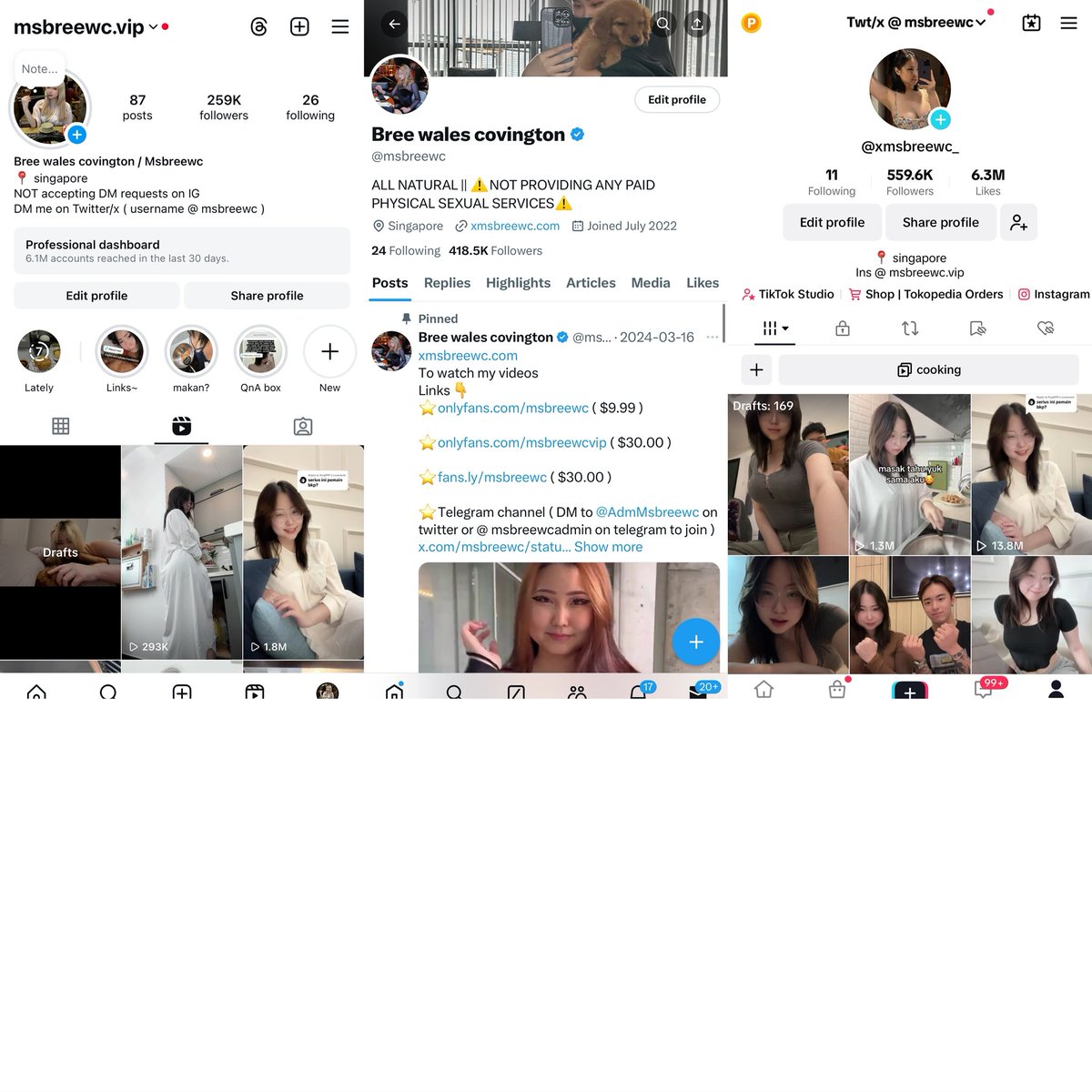 Tweets including. 