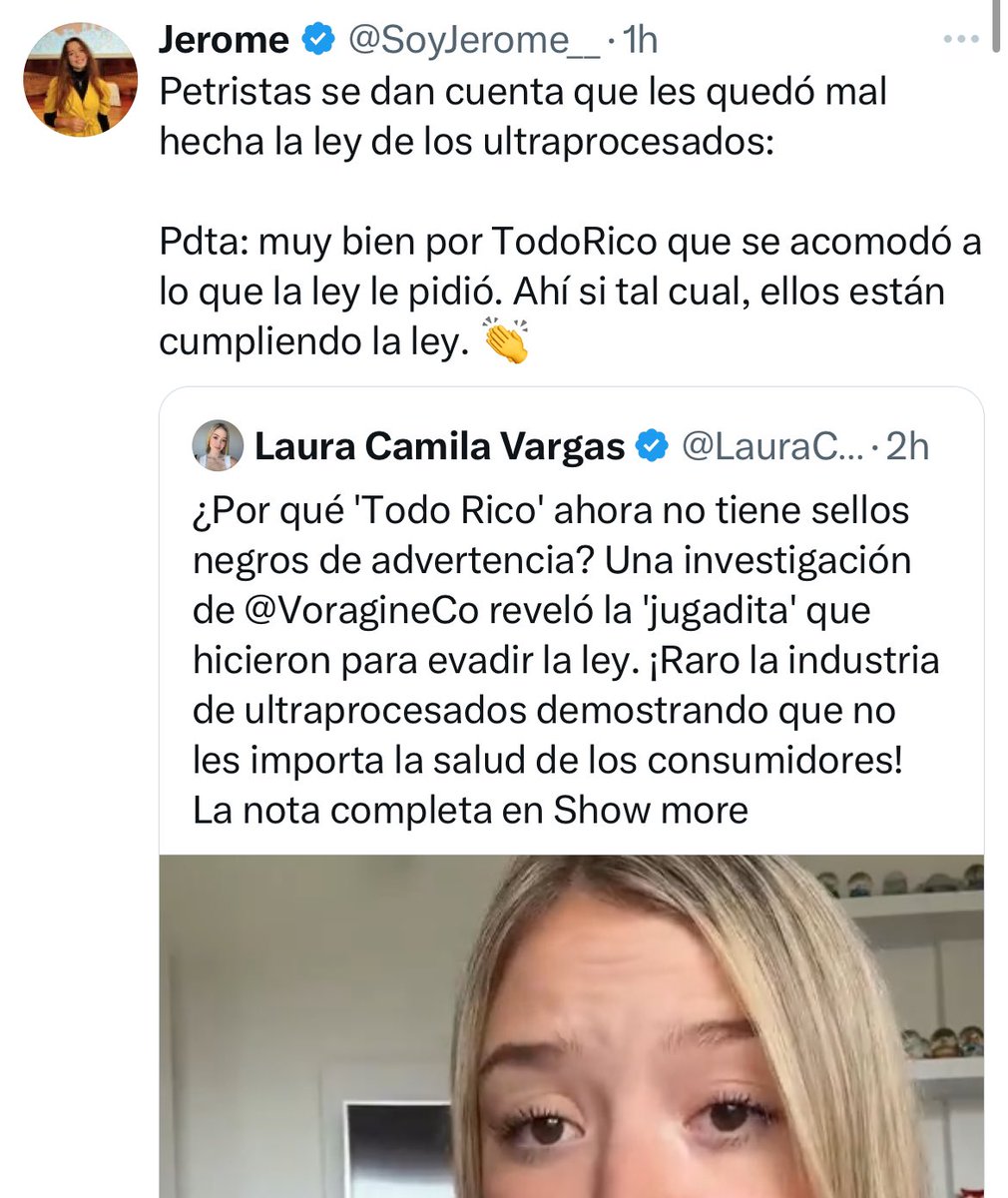 elmestizojuan's tweet photo. Es increíble que alguien celebre que una multinacional se burle de la ley con un producto perjudicial para la salud...

¡Es totalmente irracional! https://t.co/H4GIPc1V4H