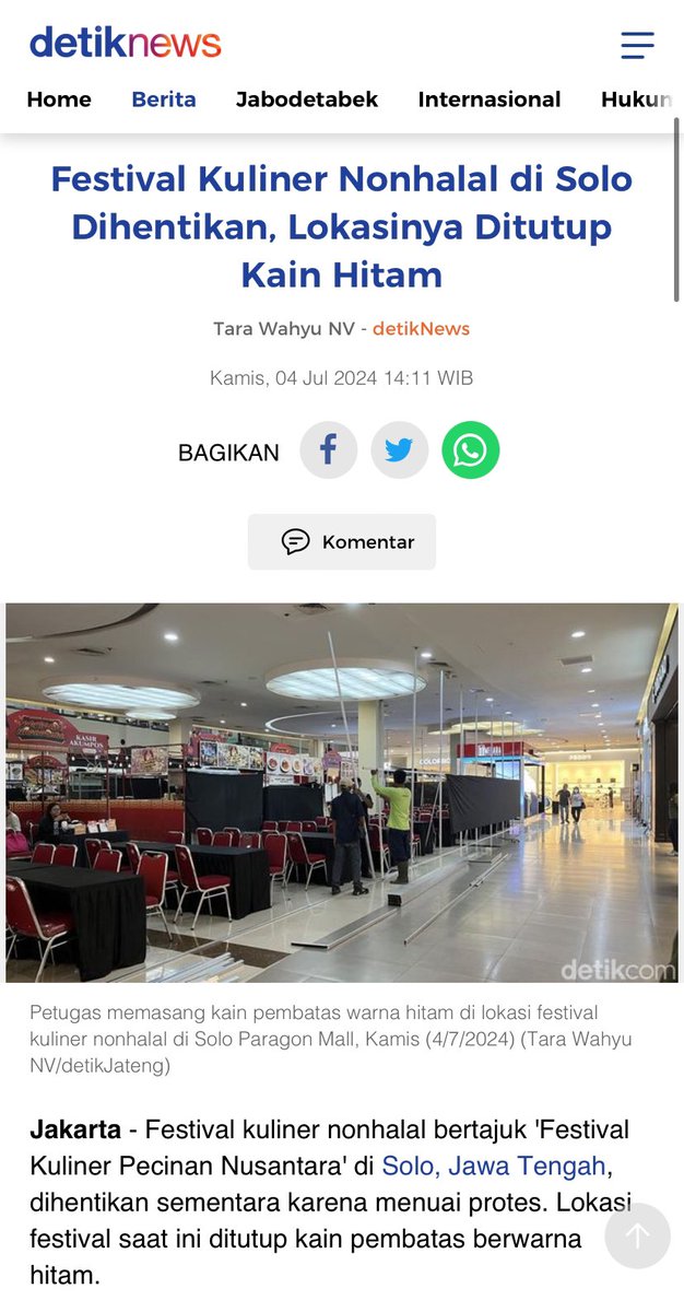 hasyimmah's tweet photo. "Membedakan Ilegal, Haram, Kejahatan, dan Dosa"

Kasus seperti penutupan Festival Kuliner Nonhalal di Solo, atau adanya pelarangan ibadah non-muslim, adalah karena banyak muslim yang tak bisa bedakan:

- Ilegal vs Haram
- Kejahatan vs Dosa

Kita umat Islam harus bisa bedakan yang ilegal dengan yang haram. Juga harus bisa bedakan yang kejahatan dengan yang dosa.

Yang ilegal bisa dibilang pasti haram, tapi yang haram belum tentu ilegal. Jadi kita harus menyadari bahwa meskipun haram, masyarakat umum (khususnya non-muslim) boleh dan berhak melakukan/mengonsumsi, selama itu tidak ilegal.

Haram atau tidak, itu adalah wilayah privat. Jangankan non-muslim, jika ada muslim yang melakukan perbuatan haram atau makan makanan haram, itu adalah hak dia.

Seperti halnya memilih agama, tak ada orang lain yang bisa memaksakan mana yang haram dan yang halal untuk dimakan oleh seseorang. Halal-haram sangat berbeda dengan legal-ilegal.

Begitu juga tentang kejahatan dan dosa. Setiap kejahatan itu pasti dosa, tapi yang kita anggap berdosa belum tentu sebuah kejahatan. Jadi kita harus menyadari bahwa meskipun itu perbuatan dosa, masyarakat umum (khususnya non-muslim) boleh dan berhak melakukannya.

Memeluk agama lain selain Islam, termasuk menjalankan ibadahnya, jelas merupakan perbuatan dosa dari sudut pandang umat Islam. Namun, itu bukan kejahatan. Itu adalah wilayah privat dan hak setiap manusia untuk memilih.

Jika kita bicara kebaikan-kejahatan, jelas akan berbeda dengan saat kita bicara tentang pahala-dosa.

Islam itu mengajarkan untuk mematuhi kesepakatan. Termasuk kesepakatan bermasyarakat dan juga bernegara. Jadi apapun yang ilegal secara hukum, seharusnya kita tidak melakukannya.

Begitu pula sebaliknya, jika itu legal, kita tidak berhak melarang orang lain melakukan itu meski menurut kita itu haram atau berdosa.

Mari kita beragama dengan tetap menghargai perbedaan keyakinan. Memisahkan urusan privat kita dengan kepentingan umum.

Jika mau berdakwah, ajaklah dengan baik dengan akhlak baik karena itulah yang dicontohkan oleh Nabi.