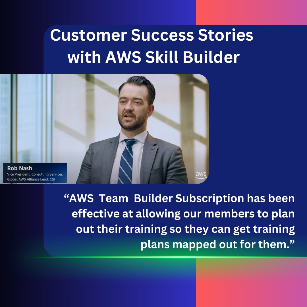 trainocategroup's tweet image. Level Up with AWS Skill Builder Team Subscription! 🌟

Discover how organizations are achieving remarkable success with the AWS Skill Builder Team Subscription. 

Download the full success story now via the link on our bio. 🚀

#GetTrainocated #AWSSkillBuilder