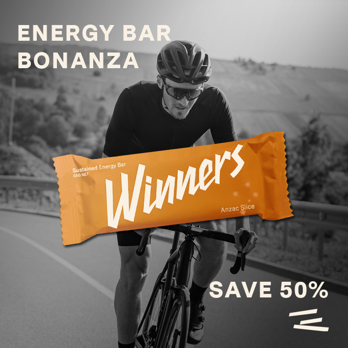To get in the spirit of the Tour we are providing Special Offers on our 55g Energy Bars and Energy Chews range - including 48 Energy Bars for $60  - for a strictly limited time. 

Head to winnersbars.com.au and stock up on nutrition for all your upcoming exercise!