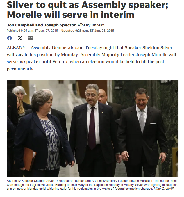 QueegRides's tweet photo. Always ready to serve post coup. Sheldon Silver, Assembly Speaker, Took Millions in Payoffs, U.S. Says. Look at how he did it and you'll see patterns that are similar to #ARPA, #LDC, #ROBUTRAD... Good old #JoeMorelle, a friend to the end. His accomplices love him. https://t.co/mvGeP98iwX