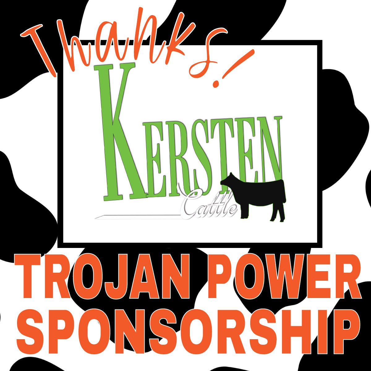 Thank you Kersten Cattle! We are so grateful for your sponsorship!