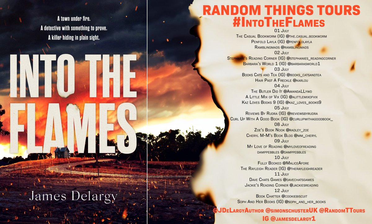 mm_cheryl's tweet image. #Blogtour Into The Flames by @JDelargyAuthor
cherylmmbookblog.blogspot.com/2024/07/blogto… #IntoTheFlames @simonschusterUK @RandomTTours #crime