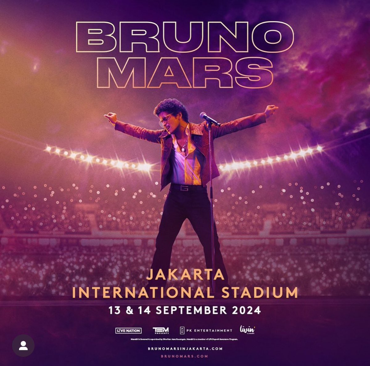 Hi! Aku punya lebih 2 tiket Bruno Mars Jakarta di CAT 4 tgl 13. 

Aku jual harganya sama dengan di PK ya. Punya pribadi. Jual soalnya ganti ke tgl 14. Yang serius boleh dm aku di instagram (@)dheaudrey ya🙏🏻 terimakasih🤍