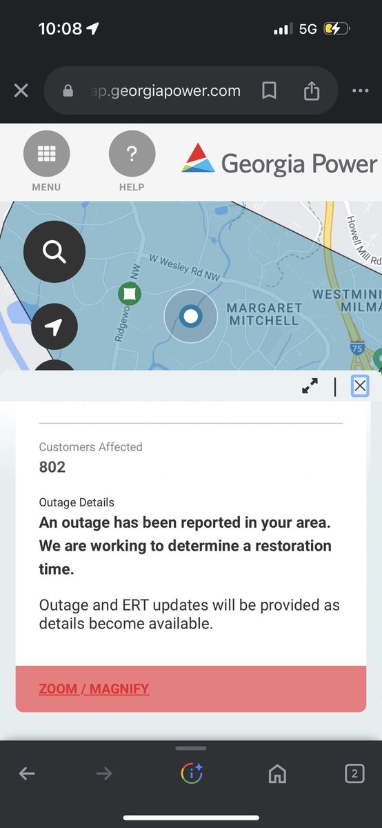 cttynan1's tweet photo. @GeorgiaPower give me a break!!! A random outage in the middle of summer with no explanation? Can’t wait for an interrupted night of sleep and hoping my child makes it with no A/C for a few hours. https://t.co/z5v2IPvGvc