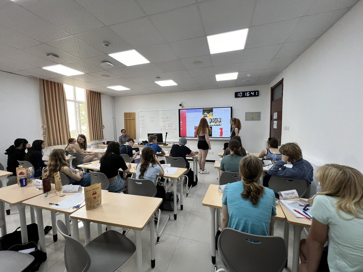 Lots of conversation practice for our trip to Hoihai Hutong this afternoon