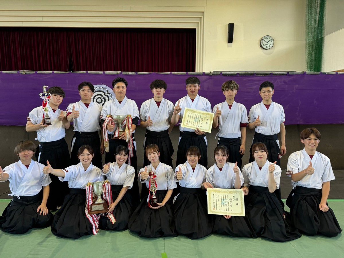 【第74回九州地区大学体育大会】
7月6日、7日に南栄リース桜島アリーナにて第74回九州地区大学体育大会が行われました。
結果は以下の通りです。

男子団体 優勝（6勝1敗）
女子団体 優勝（7勝0敗）

ご声援ありがとうございました！