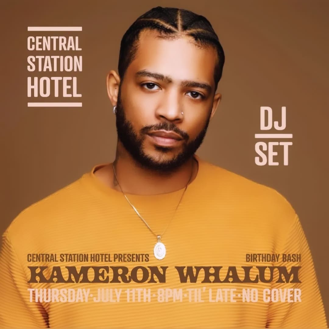 Kameronbrasil's tweet photo. Kameron Whalum irá fazer uma apresentação no Central Station Hotel dia 11 se julho. Comemoração de aniversário 🥳. 

#kameronbrasil 
#kameronwhalum https://t.co/X6yXkJIvaV