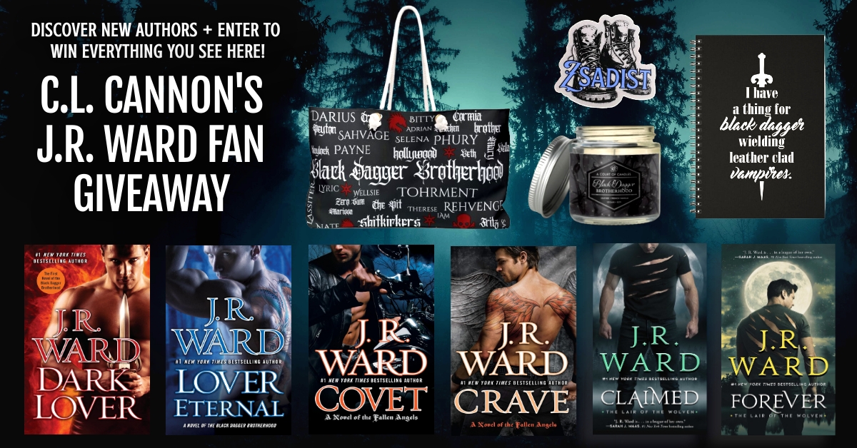 🗡#ParnormalRomance fans, this #bookgiveaway is for you!🗡

🪽 Enter: bit.ly/jrwardfan 🪽 

🩸Prizes include🩸
Print copies of Dark Lover, Lover Eternal, Covet, Crave, Claimed, &amp; Forever, + BDB bag, candle, notebook, &amp; sticker.

#JRWard #TheBlackDaggerBrotherhood #pnr