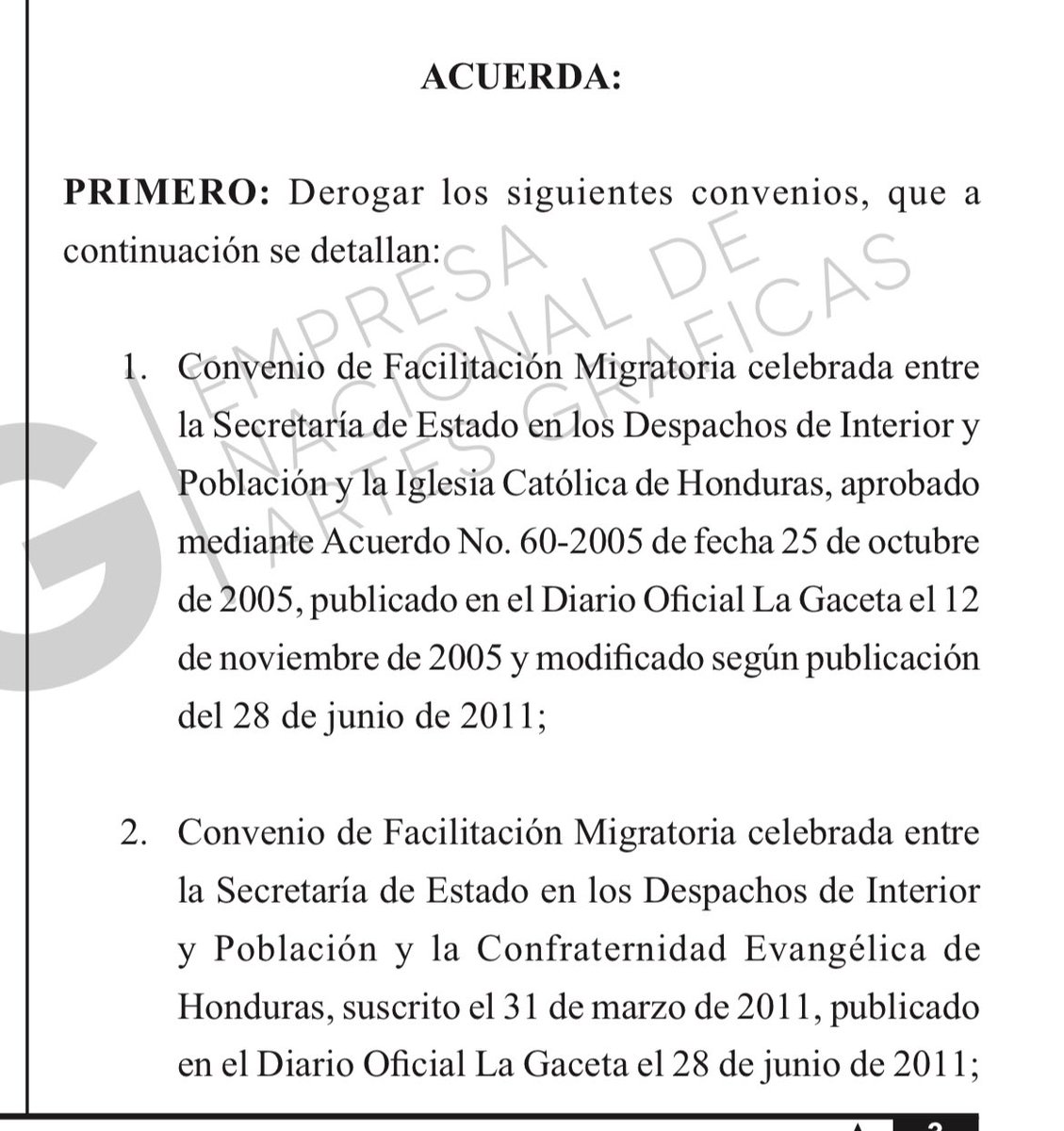 Qhubotvoficial's tweet photo. #Qhubotvnoticias 

La @SEGOB_HN #DEROGA  convenios migratorios a las iglesias. #EVANGÉLICAS #CATÓLICAS #MORMONAS Y #ADVENTISTAS 👇 https://t.co/X4lM6wIzFI