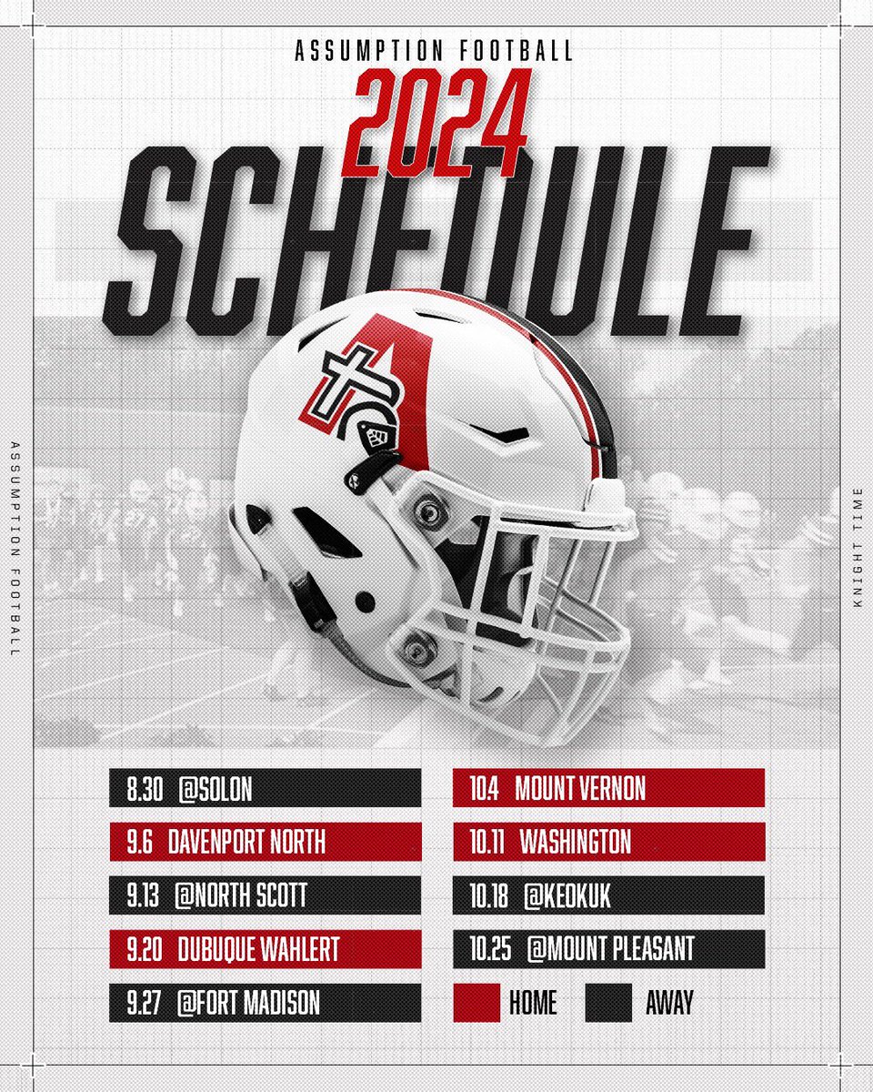 2024 Assumption Football Schedule