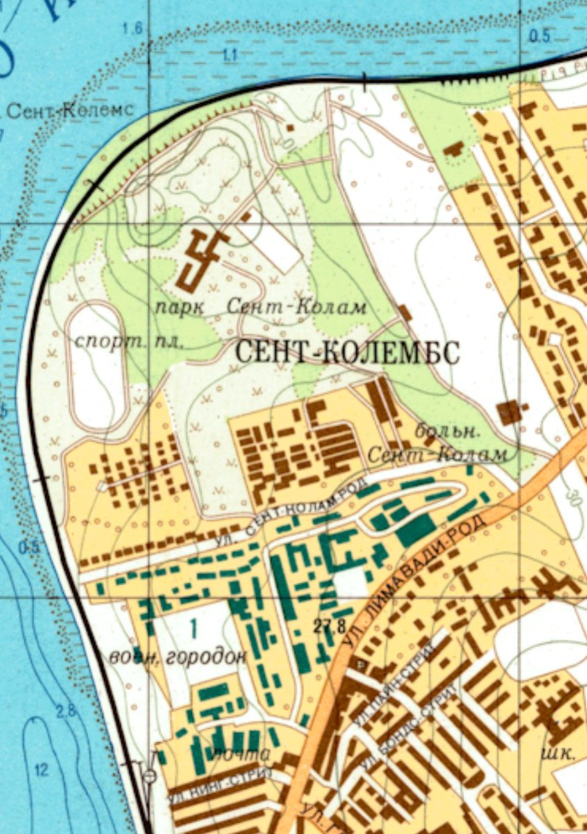 GeoConor's tweet photo. Working on new interactive #SovietMap #Derry/#Londonderry published in secret, 1981. Strategic coastal location & the presence of a large barracks (MOD Ebrington) would have been an important prize for a Soviet invasion during the #ColdWar #LeninDerry #Maps #HistoricMapping #GIS https://t.co/3cnpkCBX8M