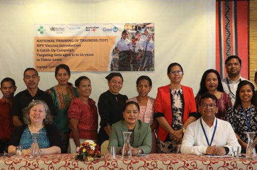drshyam2001's tweet photo. @UNICEFTL support @MdSTimorLeste with procurement of #HPV vaccine doses, community awareness, #IEC materials, capacity building of health workers/teachers/parents on #HPV vaccine. Another milestone with RI following grand success of #PCV introduction in 2023. Thanks @gavi @dfat https://t.co/QZOI6AJHV5