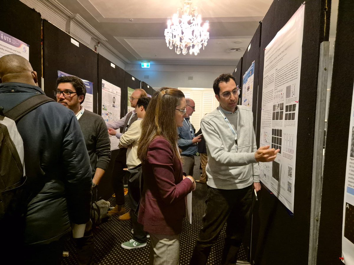 Some pics from the poster session at ANZNMF2024. 
Thank you to all presenters and participants. 
Great discussions….

We will announce two best posters in the closing session tomorrow.