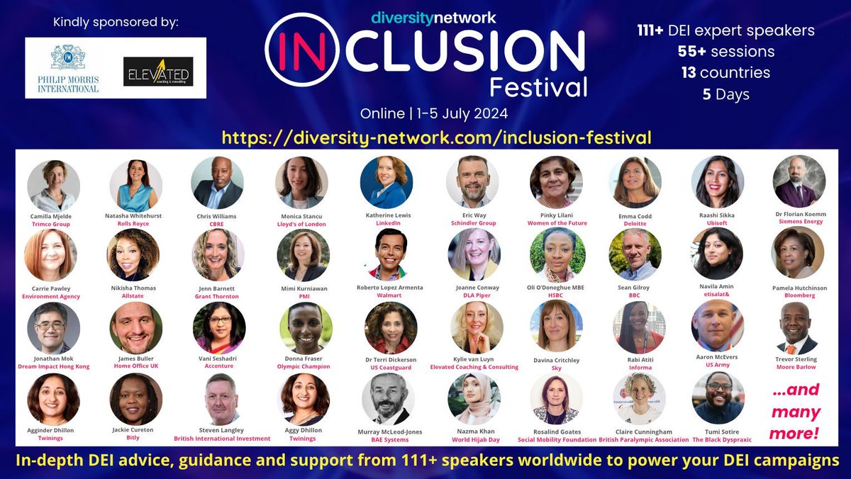 workific's tweet photo. And that's a wrap! Thank you to everyone who helped make our fifth and biggest-ever digital online INCLUSION Festival a success. Didn't catch it? Register for on-demand access to grasp latest thinking on cultural workplace transformation. #WorkplaceCulturalTransformation https://t.co/JcJFABzBye
