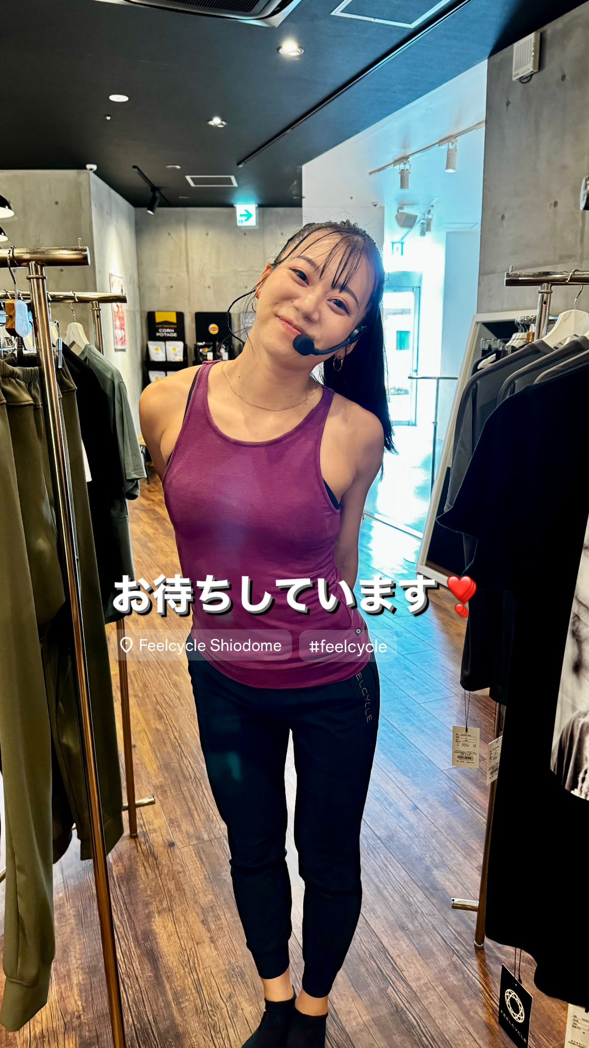 feelcycle 12周年記念　レディース　タンクトップ FEELCYCLE 12周年タンクトップ