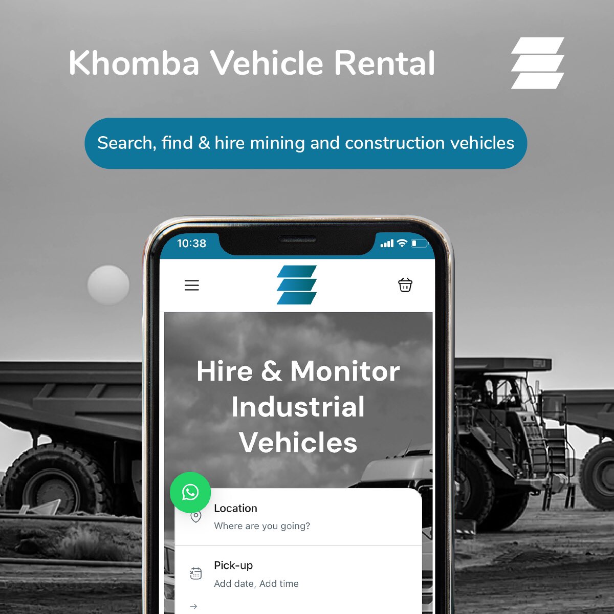khomba_tech's tweet photo. After months of collaboration with fleet owners and OEMs we're thrilled to announce the launch of our new equipment rental platform, designed to simplify the process for hiring mining, construction, and logistics vehicles. 🚜📱📊

#IndustrialRental  #MiningTech   #EquipmentRental https://t.co/T5L0tOwJP3