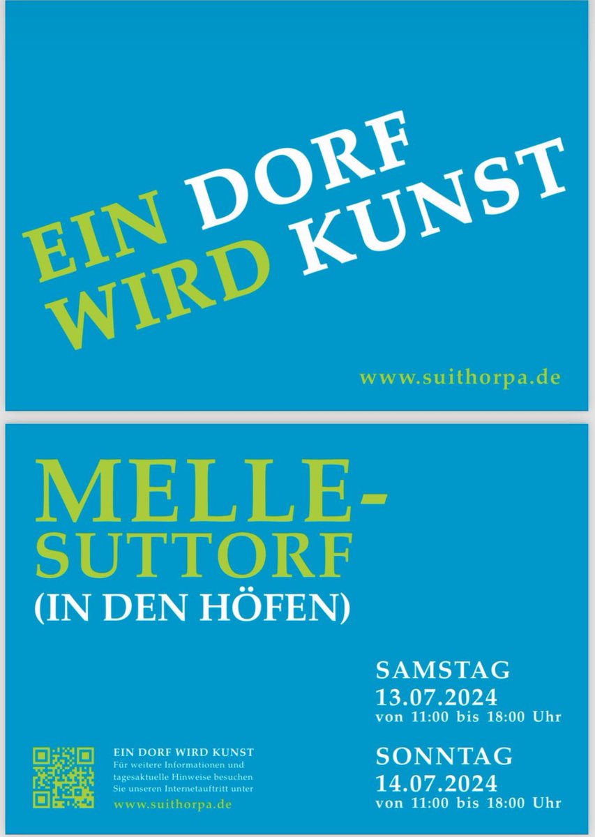 In Suttorf öffnen die Höfe wieder Tür, Tor und Scheunen für mehr als 50 Künstler der Malerei, Bildhauerei, Mode und Schmuck… und für viele Besucher und Kunstinteressierte, die Samstag und Sonntag von 11:00 bis 18:00 zum Schlendern, Genießen und Schauen eingeladen sind.