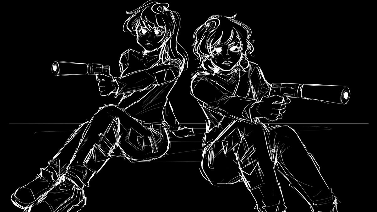 loryn_uz's tweet photo. My girls 🥹  … ⚠️ FAKE WEAPONS , FAKE BODYS , FAKE EVERYTHING ⚠️ #schoolbusgraveyard #ashlynbanner #taylorhernandez #taylyn #sbg #schoolbusgraveyardfanart #wip #workinprogress https://t.co/xUK4Eu6vpn