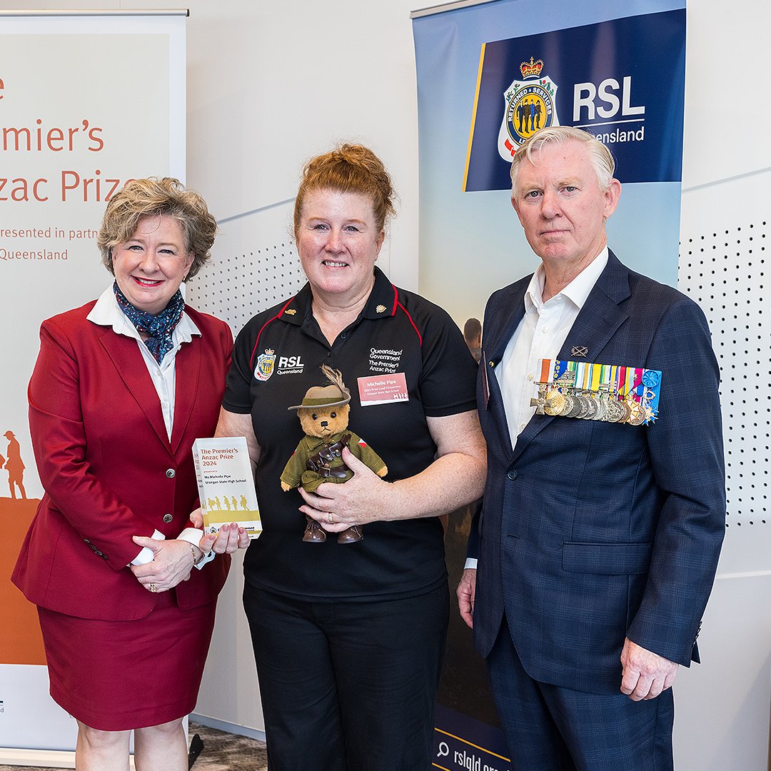 RSLQueensland's tweet photo. Michelle is a veteran and history teacher who co-chaperoned eight students on the 2024 Premier's Anzac Prize, visiting landmarks in Europe from Australia’s military history. 

Learn more about what the trip meant to her at https://t.co/bGIe08Ihps.

@QLDEducation | #RSLQueensland https://t.co/hoA1D75lK7