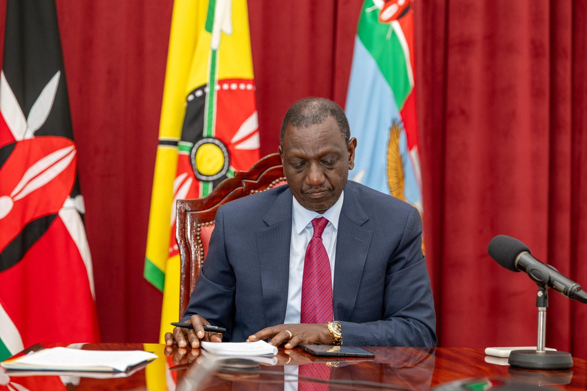 PRESIDENT RUTO signs into law the IEBC (Amendment) Bill, 2024 at KICC.