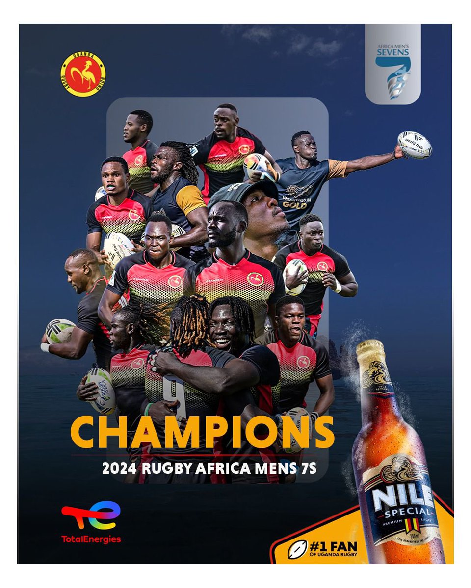 Tessen Sports (@tessensports) on Twitter photo ππ Congratulations to the <a href="/Uganda_Sevens/">Uganda Sevens</a> team on winning the #AfricaMens7s title! Your hard work, dedication, and incredible skill have paid off. Youβve made Uganda proud! πΊπ¬π #Rugby #Champions #UgandaSevens #Victory #TessenSports ππ Congratulations to the <a href="/Uganda_Sevens/">Uganda Sevens</a> team on winning the #AfricaMens7s title! Your hard work, dedication, and incredible skill have paid off. Youβve made Uganda proud! πΊπ¬π #Rugby #Champions #UgandaSevens #Victory #TessenSports