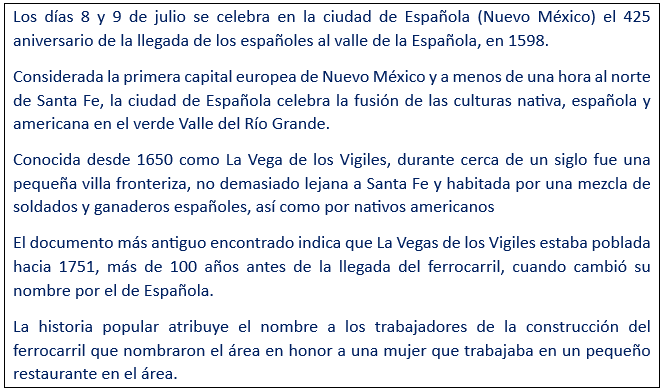 javierleoncio49's tweet photo. Los días 8 y 9 de julio se celebra en la ciudad de Española (Nuevo México) el 426 aniversario de la llegada de los españoles al valle de la Española, en 1598. https://t.co/f7ecURhu61